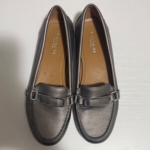 Coach Women's Silver driving loafers